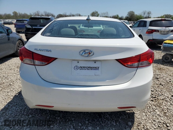 2013 Hyundai Elantra Limited with VIN 5NPDH4AE1DH406146, listed as a Copart auction lot 51914545 with 79,288 mi miles and Salvage Title. Bid and sale history available at DreamBid. Image 6.