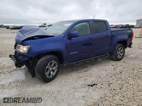 2016 Chevrolet Colorado 4WD Z71 with VIN 1GCGTDE3XG1331575, listed as a Copart auction lot 51547595 with 79,709 mi miles and Salvage Title. Bid and sale history available at carsss.com. Image 1.