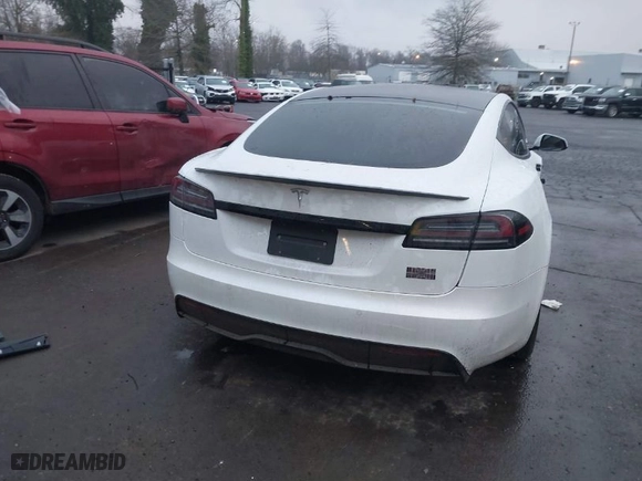 2022 Tesla Model S Plaid with VIN 5YJSA1E66NF474312, listed as a IAAI auction lot 41344937 with 1 mi miles. Bid and sale history available at carsss.com. Image 16.