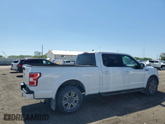 2018 Ford F-150 XL with VIN 1FTFW1E5XJFA09466, listed as a Copart auction lot 55461845 with 123,366 mi miles and Salvage title. Bid and sale history available at DreamBid. Image 3.