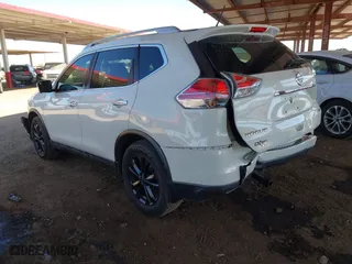 2016 Nissan Rogue S with VIN 5N1AT2MM5GC883358, listed as a IAAI auction lot 41671158 with 106,890 mi miles. Bid and sale history available at carsss.com. Image 3.