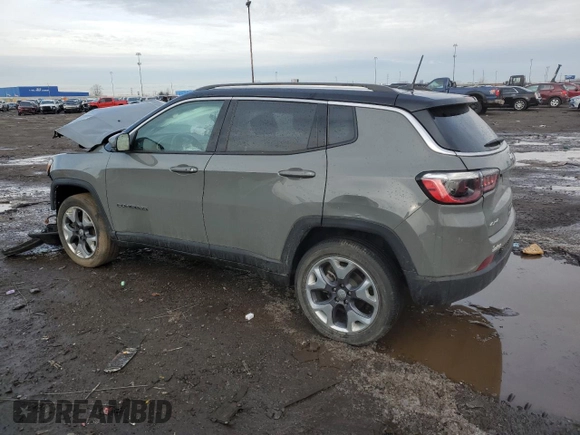 2021 Jeep Compass Limited with VIN 3C4NJDCB0MT551058, listed as a Copart auction lot 47301095 with 47,256 mi miles and Salvage Title. Bid and sale history available at DreamBid. Image 2.