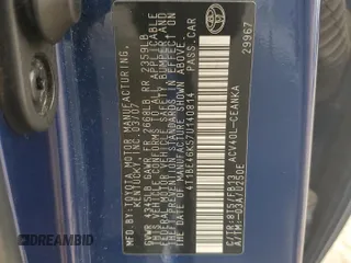 2007 Toyota Camry CE with VIN 4T1BE46K57U140814, listed as a Copart auction lot 53977595 with 160,889 mi miles and Salvage Title. Bid and sale history available at DreamBid. Image 12.