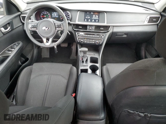 2018 Kia Optima LX с VIN 5XXGT4L38JG263985, выставлен на аукционе Copart как лот 59634065 с пробегом 53 690 миль миль и Списание • Salvage title. История ставок и продаж доступна на DreamBid. Изображение 8.