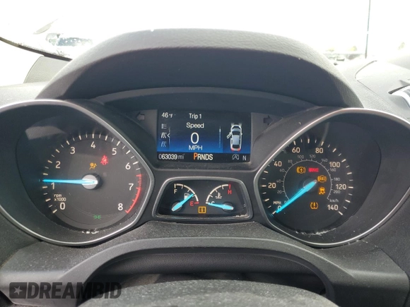 2017 Ford Escape SE with VIN 1FMCU0G99HUB81279, listed as a Copart auction lot 49068195 with 63,039 mi miles and Salvage Title. Bid and sale history available at DreamBid. Image 9.