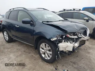 2013 Nissan Murano SV with VIN JN8AZ1MW0DW302958, listed as a IAAI auction lot 41800499 with 138,806 mi miles. Bid and sale history available at carsss.com. Image 1.