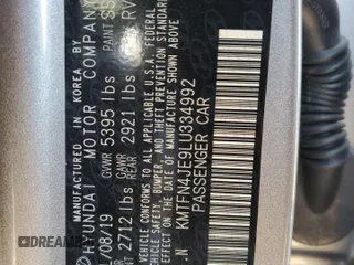 2020 Genesis G80 3.8L with VIN KMTFN4JE9LU334992, listed as a Copart auction lot 75265924 with 22,670 mi miles and Salvage Title. Bid and sale history available at carsss.com. Image 13.