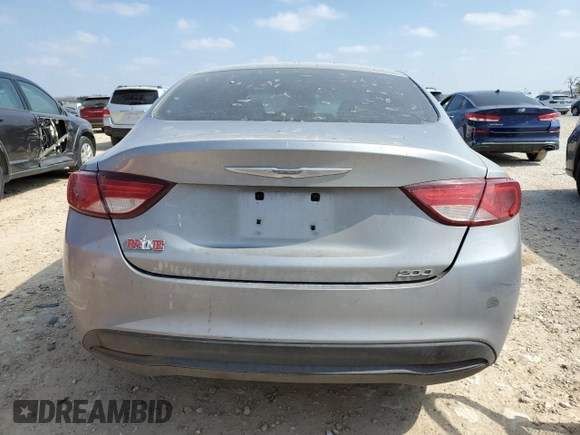 2016 Chrysler 200 LX with VIN 1C3CCCFB1GN134788, listed as a Copart auction lot 44221345 with 120,942 mi miles and Salvage Title. Bid and sale history available at carsss.com. Image 6.