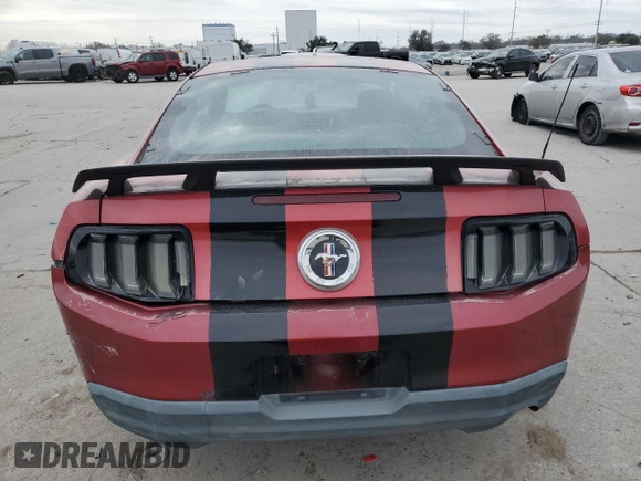2010 Ford Mustang V6 with VIN 1ZVBP8AN2A5111910, listed as a Copart auction lot 42940665 with Not Provided miles and Salvage Title. Bid and sale history available at DreamBid. Image 6.