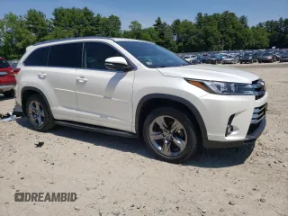2017 Toyota Highlander Limited with VIN 5TDDZRFHXHS413030, listed as a Copart auction lot 58913115 with 93,295 mi miles and Salvage title. Bid and sale history available at DreamBid. Image 4.