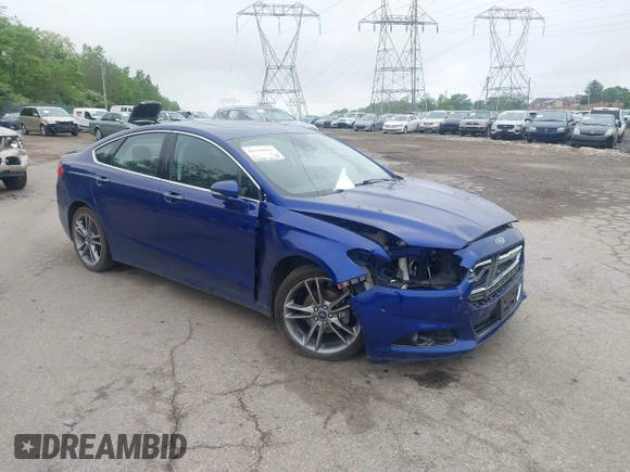 2014 Ford Fusion Titanium with VIN 3FA6P0K9XER147196, listed as a IAAI auction lot 42150441 with 110,276 mi miles and . Bid and sale history available at DreamBid. Image 1.