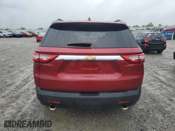 2021 Chevrolet Traverse LT Cloth z VIN 1GNERGKW9MJ239883, wystawiony jako Copart lot #54434135 z przebiegiem 51 357 mil mil oraz Szkoda całkowita • Salvage title. Historia ofert i sprzedaży dostępna na DreamBid. Obrazek 6.