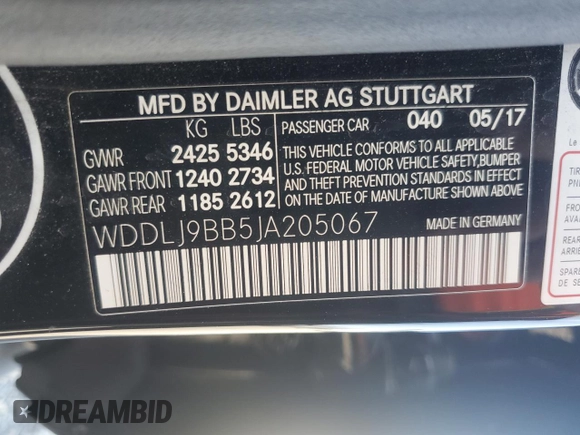 2018 Mercedes-Benz CLS 550 z VIN WDDLJ9BB5JA205067, wystawiony jako Copart lot #57726685 z przebiegiem 142 655 mil mil oraz Szkoda całkowita • Salvage title. Historia ofert i sprzedaży dostępna na DreamBid. Obrazek 12.