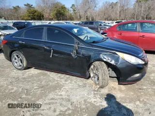 2014 Hyundai Sonata SE with VIN 5NPEC4AC4EH807600, listed as a Copart auction lot 43781065 with 91,030 mi miles and Salvage Title. Bid and sale history available at DreamBid. Image 4.