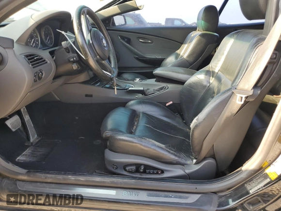 2005 BMW 6 Series 645Ci with VIN WBAEK73495B328100, listed as a Copart auction lot 76064664 with 122,069 mi miles and Salvage Title. Bid and sale history available at carsss.com. Image 7.