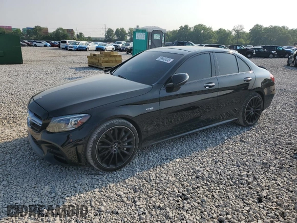 2020 Mercedes-Benz C 43 AMG z VIN WDDWF6EB8LR555001, wystawiony jako Copart lot #58660435 z przebiegiem 62 546 mil mil oraz Szkoda całkowita • Salvage title. Historia ofert i sprzedaży dostępna na DreamBid. Obrazek 1.