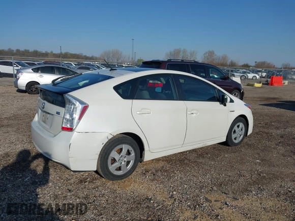 2010 Toyota Prius II with VIN JTDKN3DU9A1016170, listed as a IAAI auction lot 41934229 with 74,363 mi miles. Bid and sale history available at carsss.com. Image 4.