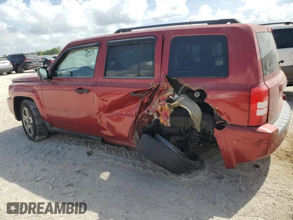 2008 Jeep Patriot Sport with VIN 1J8FT28W18D799581, listed as a Copart auction lot 50605455 with 142,809 mi miles and Salvage Title. Bid and sale history available at carsss.com. Image 2.