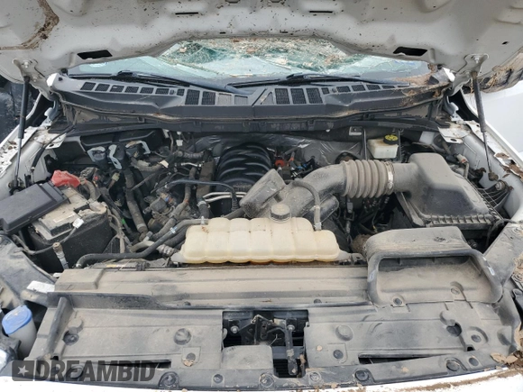 2022 Ford F-150 XL with VIN 1FTFW1E58NKD55917, listed as a Copart auction lot 54218595 with 64,488 mi miles and Salvage title. Bid and sale history available at DreamBid. Image 11.