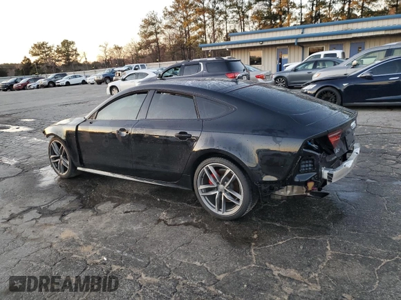 2017 Audi A7 Premium Plus with VIN WAUW3AFC4HN034186, listed as a Copart auction lot 85162674 with 57,310 mi miles and Salvage Title. Bid and sale history available at carsss.com. Image 2.