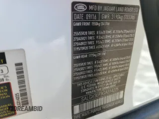 2016 Land Rover Range Rover with VIN SALGV3EF9GA314225, listed as a Copart auction lot 43472525 with 130,334 mi miles and Salvage Title. Bid and sale history available at DreamBid. Image 14.