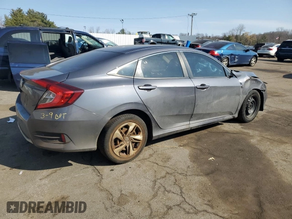 2019 Honda Civic LX with VIN 2HGFC2F66KH541403, listed as a Copart auction lot 48694535 with 118,906 mi miles and Salvage Title. Bid and sale history available at DreamBid. Image 3.