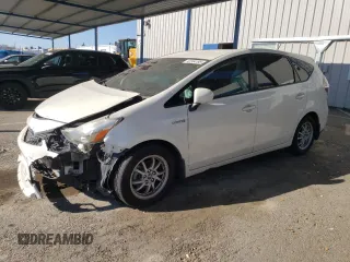 2017 Toyota Prius v Two with VIN JTDZN3EU0HJ057410, listed as a Copart auction lot 42354195 with 133,216 mi miles and Salvage Title. Bid and sale history available at carsss.com. Image 1.