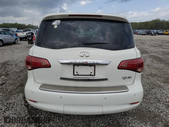 2014 Infiniti QX80 with VIN JN8AZ2NF2E9552447, listed as a Copart auction lot 51625235 with 88,140 mi miles and Salvage Title. Bid and sale history available at carsss.com. Image 6.