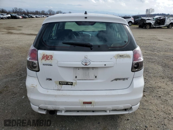 2005 Toyota Matrix STD with VIN 2T1KR32E45C353167, listed as a Copart auction lot 45637155 with Not Provided miles and Clean Title. Bid and sale history available at carsss.com. Image 6.