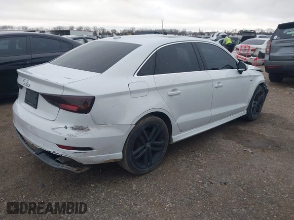 2018 Audi A3 Sedan Premium Plus with VIN WAUJ8GFF2J1003413, listed as a IAAI auction lot 41535243 with 109,454 mi miles. Bid and sale history available at carsss.com. Image 4.