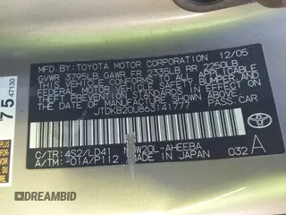 2006 Toyota Prius with VIN JTDKB20U863141777, listed as a IAAI auction lot 41427842 with 159,387 mi miles. Bid and sale history available at carsss.com. Image 9.