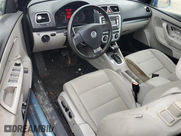 2007 Volkswagen Eos 2.0T with VIN WVWBA71F67V048150, listed as a Copart auction lot 47478245 with 123,640 mi miles and Salvage Title. Bid and sale history available at DreamBid. Image 8.
