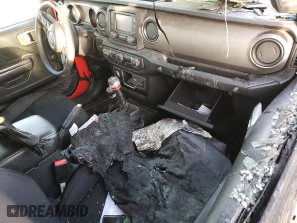 2021 Jeep Wrangler Sport with VIN 1C4GJXAG9MW614936, listed as a Copart auction lot 45460575 with Not Provided miles and Salvage Title. Bid and sale history available at DreamBid. Image 8.