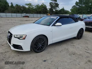 2017 Audi A5 Cabriolet Sport with VIN WAUD2AFH4HN002070, listed as a Copart auction lot 64248435 with 115,315 mi miles and Salvage title. Bid and sale history available at DreamBid. Image 1.