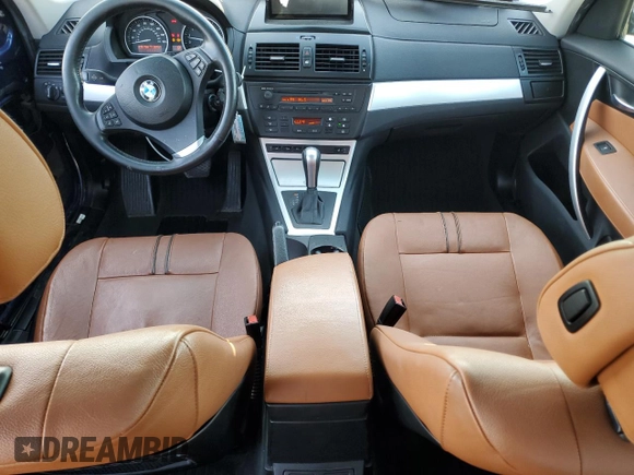 2008 BMW X3 3.0si with VIN WBXPC93498WJ16897, listed as a Copart auction lot 52485205 with 235,798 mi miles and Salvage Title. Bid and sale history available at carsss.com. Image 8.