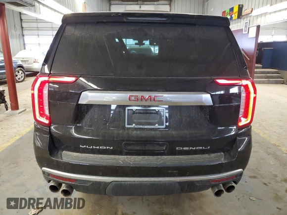 2021 GMC Yukon Denali with VIN 1GKS2DKLXMR272501, listed as a Copart auction lot 44504375 with 59,262 mi miles and Salvage Title. Bid and sale history available at carsss.com. Image 6.