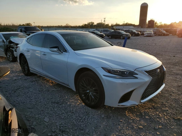 2018 Lexus LS with VIN JTHC5LFF9J5000318, listed as a Copart auction lot 77924194 with 121,302 mi miles and Salvage Title. Bid and sale history available at carsss.com. Image 4.
