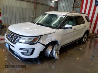 2016 Ford Explorer Limited z VIN 1FM5K8FH0GGC31053, wystawiony jako Copart lot #58266625 z przebiegiem 70 227 mil mil oraz Szkoda całkowita • Salvage title. Historia ofert i sprzedaży dostępna na DreamBid. Obrazek 1.
