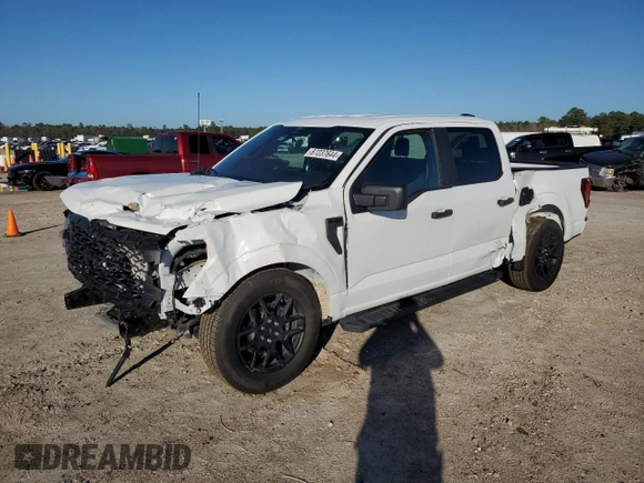 2024 Ford F-150 STX with VIN 1FTEW2KP2RKE14473, listed as a Copart auction lot 87237644 with 1,837 mi miles and Salvage Title. Bid and sale history available at carsss.com. Image 1.
