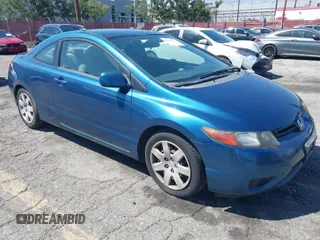 2007 Honda Civic Cpe LX with VIN 2HGFG12627H571705, listed as a IAAI auction lot 42024876 with 100,697 mi miles. Bid and sale history available at carsss.com. Image 1.