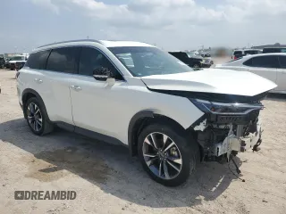 2023 Infiniti QX60 Luxe with VIN 5N1DL1FR4PC353091, listed as a Copart auction lot 51455235 with 30,358 mi miles and Salvage title. Bid and sale history available at DreamBid. Image 4.
