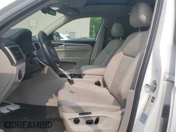 2021 Volkswagen Atlas SEL with VIN 1V2BR2CA7MC549227, listed as a Copart auction lot 59127625 with 35,698 mi miles and Salvage title. Bid and sale history available at DreamBid. Image 7.