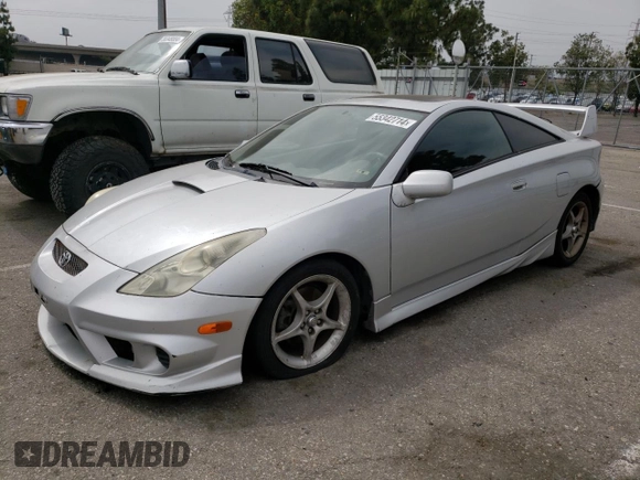 2001 Toyota Celica GTS with VIN JTDDY32T810052125, listed as a Copart auction lot 47599885 with 250,232 mi miles and Clean Title. Bid and sale history available at carsss.com. Image 1.