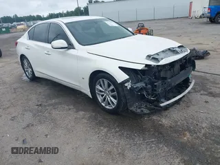 2014 Infiniti Q50 z VIN JN1BV7AP1EM670108, wystawiony jako IAAI lot #42428330 z przebiegiem 260 478 mil mil oraz . Historia ofert i sprzedaży dostępna na DreamBid. Obrazek 1.