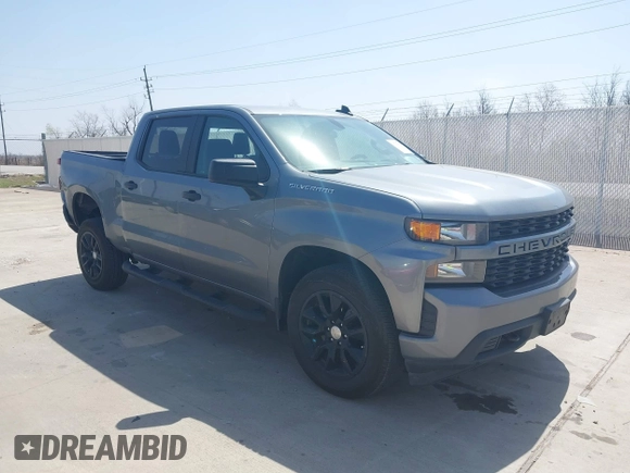 2020 Chevrolet Silverado 1500 Custom with VIN 3GCPWBEK0LG406699, listed as a IAAI auction lot 41717617 with 60,944 mi miles and . Bid and sale history available at DreamBid. Image 1.