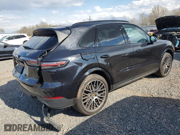 2021 Porsche Cayenne with VIN WP1AA2AY6MDA05024, listed as a Copart auction lot 52023595 with 24,455 mi miles and Salvage title. Bid and sale history available at DreamBid. Image 3.