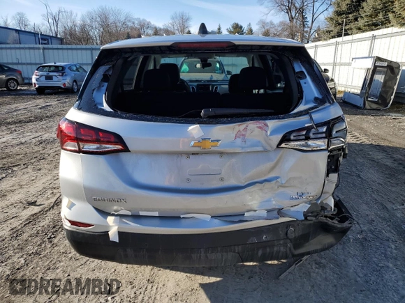 2022 Chevrolet Equinox LS z VIN 2GNAXSEV7N6149978, wystawiony jako Copart lot #47791645 z przebiegiem 8 387 mil mil oraz Szkoda całkowita • Salvage title. Historia ofert i sprzedaży dostępna na DreamBid. Obrazek 6.