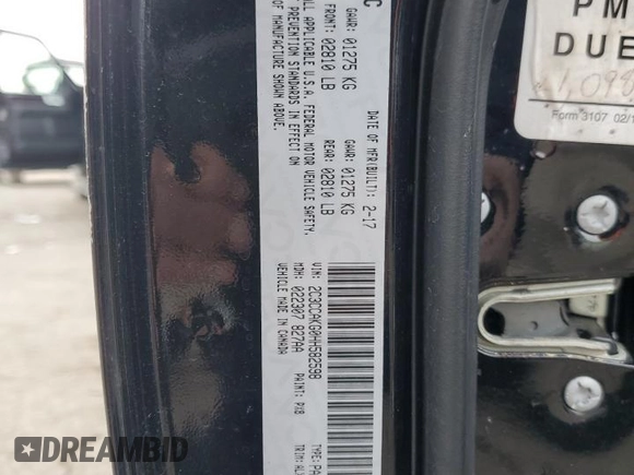 2017 Chrysler 300 with VIN 2C3CCAKG0HH582598, listed as a Copart auction lot 44375395 with 69,290 mi miles and Salvage Title. Bid and sale history available at carsss.com. Image 13.