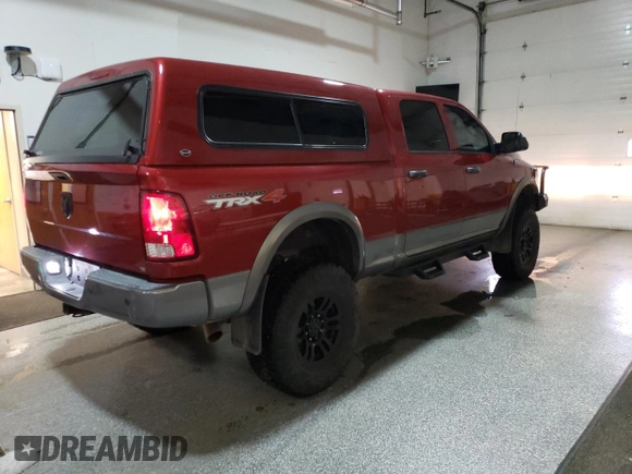 2010 Dodge Ram 2500 TRX with VIN 3D7UT2CL6AG124304, listed as a Copart auction lot 80352364 with 134,269 mi miles and Clean Title. Bid and sale history available at carsss.com. Image 3.