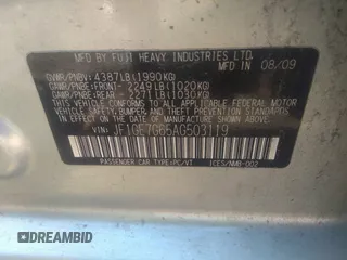 2010 Subaru WRX WRX с VIN JF1GE7G65AG503119, выставлен на аукционе IAAI как лот 41752343 с пробегом 168 961 миль миль и . История ставок и продаж доступна на DreamBid. Изображение 9.